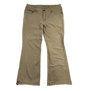 Faded Glory Bootcut Jeans Women's 18P (37x28) Mid Rise Stretch Beige Denim